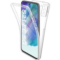 Case for Samsung S21 FE 5G - 360 Full Body Transparent Case Cover 2 Front and Back Parts Interlocking Phonillico® skaidri