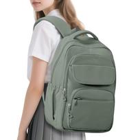 Laptop Backpacks 15.6 Inch College School Backpack, Primary Junior High Girls Boys School  Schoolbag, Large Bookbags For Teens tamsiai žalia spalva