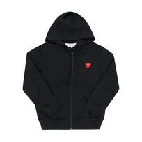 Comme Des Gar Ons Play Raudonos Širdies Aplikacija Hoody Ax T172 051 AX-T172-051 1 (S)