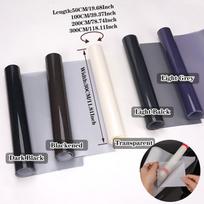 Aukštos kokybės TPU PPF plėvelė 0,3*3M/2M/1M/0,5M Automobilio priekinių žibintų apsauginė plėvelė Savaime gyjanti Anti-scratch šviesiai juoda/ Dūminė juoda TPU Transparent gray