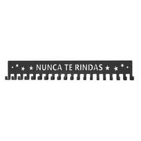 Metal Medal Display Rack Wall Mount Hook Organizer with Lettering Design Multiple Hooks for Medal Storage and Wall Decoration one size