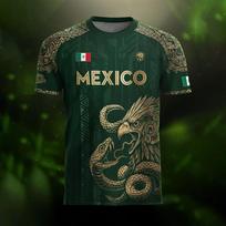 Mexico Football Jersey For Men Women Youth Summer Breathable Casual Soccer Shirt Quick Dry Sports Tee For Match And Training S