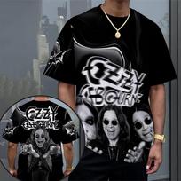 Roko Ozzy Osbourne Grupės 3D Spausdinimo Marškinėliai Vyrams Moterims Mados Hip Hop Trumpomis Rankovėmis Dydžio Negalima Pasirinkti Sportiniai Apvalia Kaklo Vyriški Viršutiniai Drabužiai T-marškinėliai S purple