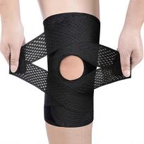 Knee Brace Knee Support Compression Sleeve With Side Stabilizers Silicone