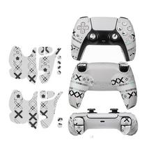 New PU Gamepad Stickers Skin Protection Dustproof Gamepad Pad Grip Enhancement Easy Application Controller Film for PS 5