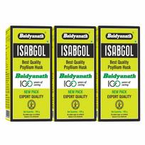 Baidyanath Asli Ayurved Isabgol Psyllium Husk Powder 100 gm Pack of 3 | Natural Fiber Digestive Support