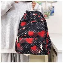 Princess Fan School Bag Cute Cartoon Large Capacity Backpack Spine Protection Reduce Burden Junior High School Student Travel Backpack