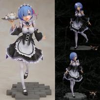 Maxcute Japanese Anime Figures Rem 1/7 Ver. PVC Action Figure Interchangeable Head Collection Gift Model Toys 22CM gray