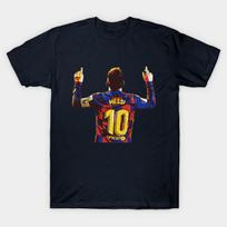 Men Black Print T-shirt Messi Barcelona No-Cut Transfer Paper Print Cotton Tshirt 4XL tamsiai mėlyna