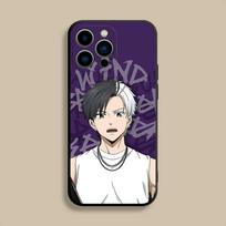 Anime W-Wind B-Breaker Phone Case For iPhone 17,16,15,14,13,12,Pro,Max,Plus,E,SE4,Air,Mini Black Soft Cover iPhone12promax