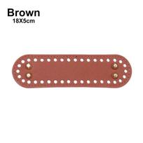 Material Crochet Bag With 52 holes DIY Bag Accessories for Knitted Bag PU leather Long Bag Bottom