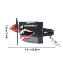 Car Vent Air Freshener Long Lasting Fighter Plane Shark Nose Aromatherapy Car Scent Diffuser for Summer Winter Valentine žalia