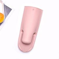 Silicone Oven Mitts Insulated Anti-scalding Heat Resistant Gloves for Cooking Baking Microwave Kitchen Protection rožinė