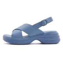 Women's Walking Sandals Comfortable Air Cushioned Support Ankle Strap Dress Sandals 35 mėlyna