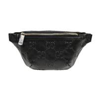 Gucci fanny pack Presbyopia Logo embossed leather shoulder crossbody bag chest bag waist bag men and women same 90cm basic package (bag + dust bag) juoda