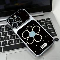 Yellow flower holder mobile phone case is suitable for iphone16promax Apple 17 mobile phone case electroplating and becomes soft in seconds. Apple 11