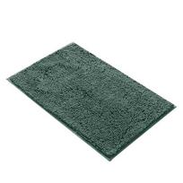 Chenille Bathroom Rug, Soft Fluffy Absorbent Bathroom Door Mat, Anti-Slip Machine Washable Floor Rug for Kitchen Entryway Bedroom Small gray