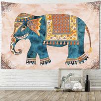 Elephant tapestry wall hanging, Bohemian, hippie, European style, living room, bedroom tapestry, home wall decoration, blanket 70x100cm28x39in