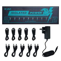 M-VAVE Guitar Effect Pedal Processsor Power Supply 10 Isolated DC Outputs/9V 300mA Overcurrent Protection Guitar Effect Part