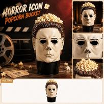 Large Popcorn Bucket Container Shaped Like a Masked Character Head with Removable Lid Suitable for Movie Nights and Themed Events One Size