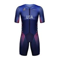 2026 Roka USA komandos triatlono lenktynių kostiumas Dviračių skinsuit Vyriški be rankovių maudymosi kostiumas Dviračio marškinėliai Ropa Ciclismo Dviračių drabužiai Kombinezonas XS