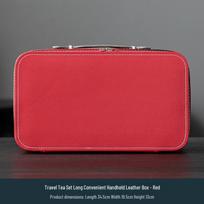 Premium Leather Gift Box for Wenwan Hand String & Ceramic Travel Tea Set - Customizable Logo and Styles Available
