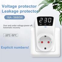 AC120V/230V 16A Reguliuojamos įtampos uždelsimo apsaugos lizdas Automatinė apsauga nuo viršįtampio Įtampos apsaugos lizdas US gray