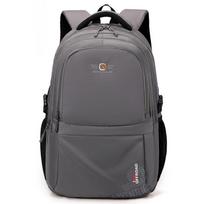 Backpack Backpack Large Capacity Computer Bag Leisure School Bag Outdoor Travel Backpack Printed Logo 15.6 pilka spalva