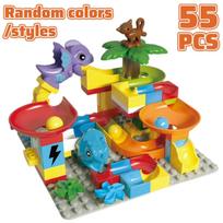 Marble Runs for Kids,Marble Run for Kids with Dinosaur Building Blocks,STEM Building Toys Marble Track Compatible with Brands
