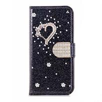 Švytinčios blizgučiais odinės atverčiamos telefono dėklas Rožinė iPhone 17 ProMax Air 16 E 15 Pro 14 Plus 13 12 Mini X XR XS 11 Max 7 8 Dangtelis For iPhone 12mini