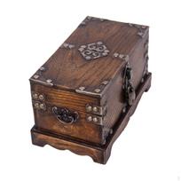Escape Room Prop Dėžutė Medinė Sandėliavimui Rankų darbo Retro Stabilus Universalus Atminimo daiktas gray