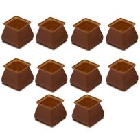 10Pcs Square/Round Silicone Chair Leg Caps Floor Protectors  Feet Pads Mute Solid Table Leg Cover Anti-slip Pad 1.8/2.8/2.5cm