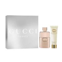 Gucci Guilty Love Eau de Toilette Body Milk Gift Box Set Eau de Toilette EDT Geranium Pink Pepper 50ml+50ml raudona