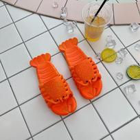 Women's Beach & Indoor Lobster Slippers - Casual Bathroom Sandals 28/29 (small by 1)