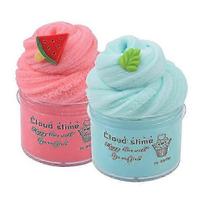 Fluffy Cloud Slime Set Of 2, Diy Slime Soft And Stretchy, Scented Slime For Children, Party Favour, Putty Toys For Girls And Boys, Funny Toy 26-27s
