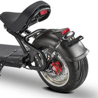 Modelis CP-4plus specialūs galinio sparno priedai Citycoco elektrinio motociklo priedai galinis sparnas matinė juoda spalva
