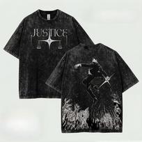 Hiromi Higuruma Jujutsu Kaisen T Shirt Anime Washed Oversized T-shirt for Men's Clothing Summer Short Sleeve Cotton Tees Tops Daily Wear Cool Top L