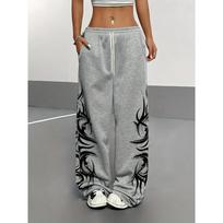 Harajuku Fashion Sweatpants Trendy Retro Casual Comfortable Durable for Men Women Running Training Pants S