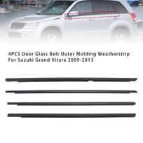 Artudatech 4 vnt. Durų stiklo juosta Išorinė apdailos juosta Weatherstrip Suzuki Grand Vitara 2009-2013