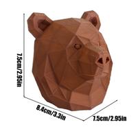 Hitch Cap Cover Bear Head 2 Inch Tube Cover Plug Cap Car Accessories Cartoon Exterior For Towing Rv Trucks Boat Vehicles Atv A