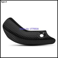 For Honda X-ADV 750 2017-2024 Real Carbon Fiber Motorcycle Exhaust Heat Shield Cover Escape Moto Muffler Muffler