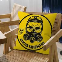 Attention Radiation Symbol Lucky Dragon pillow cover sofa cushion cover home room decoration children gift 30x30cm