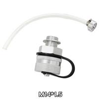 Stainless Steel Quick Oil Drain Valve M14*1.5 with Hose Adapter Leak-Proof Seal Car Oil Drain Plug M12/M16/M20 Available M14 1.5