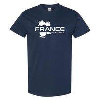 France Football Strike - Soccer Sports Short Sleeve T-Shirt - Navy S