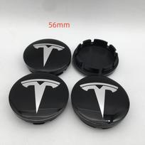 ALI1 20pcs 56mm 60mm 68mm For Tesla Model 3 Model Y Model S X Car emblem Wheel hub Center Cap Badge covers Decals Styling accessories