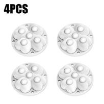 4Pcs Durable 360°Rotatable Furniture Casters Self Adhesive Mute Universal Wheel 5-Ball Pulley