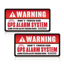 Theft Security Prank Accident Prevention Security Sticker Seal GPS WARNING One Size balta