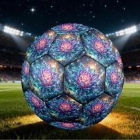 1pc Cosmic Lotus Size 5 Soccer Ball Professional Lightweight Durable Match Training Football Indoor &Outdoor Sports BallTraining Ball y17 Size 5
