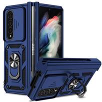 Neslystantis smūgiams atsparus smulkesnis žiedo dėklas, skirtas Samsung Galaxy Z Fold 4 5g Fold4 Zfold4 fotoaparato apsauginis dangtelis, skirtas Samsung Z Fold4 for Samsung Z Fold 4 žalia
