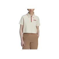 Adidas Originals Trefoil Logotipo Polo Marškinėliai Moteriški Viršutiniai Drabužiai Balti HL6578 XS white